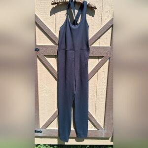 Noli Black Cross-Back Sleeveless Jumpsuit